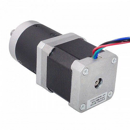 Nema 17 Stepper Motor L=48mm Gear Ratio 50:1 High Precision Planetary Gearbox - 17HS19-1684S-HG50 | StepperOnline CA