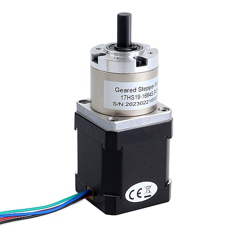 Nema 17 Stepper Motor Bipolar L=48mm w/ Gear Ratio 14:1 Planetary Gearbox - 17HS19-1684S-PG14 | StepperOnline CA