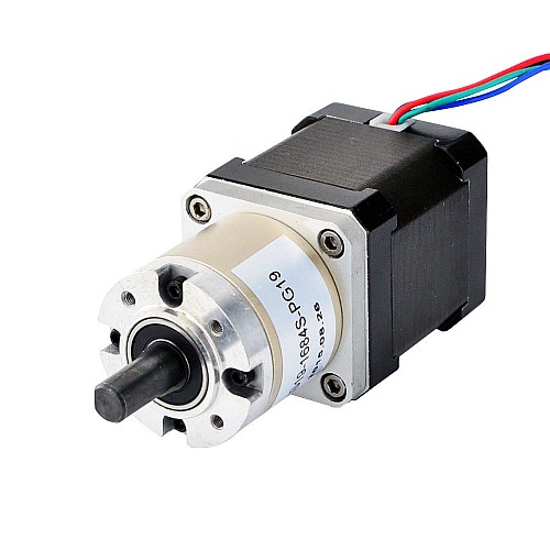 Nema 17 Stepper Motor Bipolar L=48mm w/ Gear Ratio 19:1 Planetary Gearbox - 17HS19-1684S-PG19 | StepperOnline CA