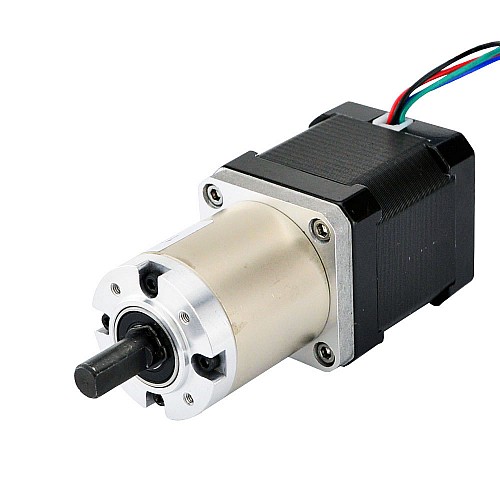 Nema 17 Stepper Motor Bipolar L=48mm w/ Gear Ratio 51:1 Planetary Gearbox - 17HS19-1684S-PG51 | StepperOnline CA