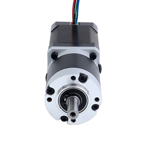 Nema 17 Stepper Motor Bipolar L=60mm w/ Gear Ratio 100:1 MG Series Planetary Gearbox - 17HS24-2104S-MG100 | StepperOnline CA