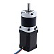 Nema 17 Stepper Motor Bipolar L=60mm w/ Gear Ratio 100:1 MG Series Planetary Gearbox - 17HS24-2104S-MG100 | StepperOnline CA