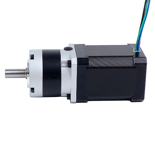 Nema 17 Stepper Motor Bipolar L=60mm w/ Gear Ratio 5:1 MG Series Planetary Gearbox - 17HS24-2104S-MG5 | StepperOnline CA
