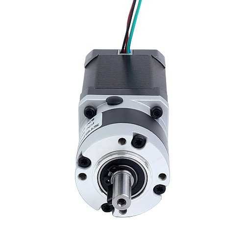 Nema 17 Stepper Motor Bipolar L=60mm w/ Gear Ratio 5:1 MG Series Planetary Gearbox - 17HS24-2104S-MG5 | StepperOnline CA