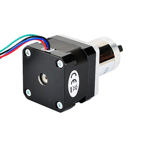 Nema 17 Stepper Bipolar L=34mm w/ Gear Ratio 27:1 Small Planetary Gearbox - 17HS13-0404S-CG27 | StepperOnline CA