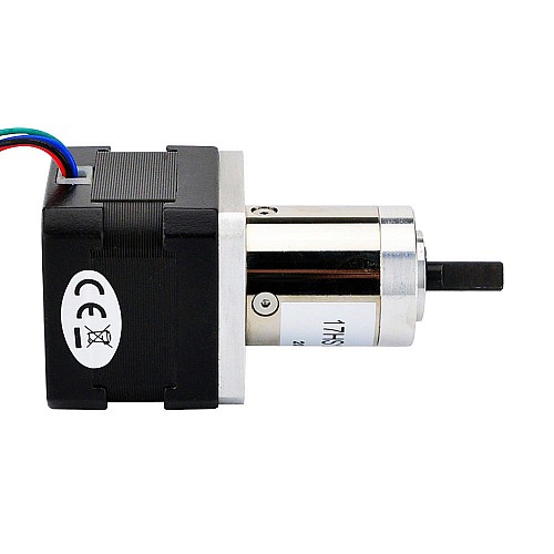 Nema 17 Stepper Bipolar L=34mm w/ Gear Ratio 27:1 Small Planetary Gearbox - 17HS13-0404S-CG27 | StepperOnline CA