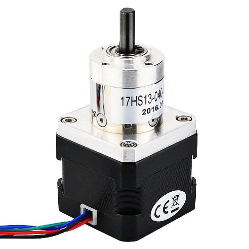 Nema 17 Stepper Bipolar L=34mm w/ Gear Ratio 5:1 Small Planetary Gearbox - 17HS13-0404S-CG5 | StepperOnline CA