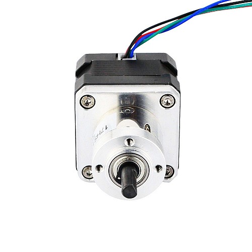 Nema 17 Stepper Bipolar L=34mm w/ Gear Ratio 5:1 Small Planetary Gearbox - 17HS13-0404S-CG5 | StepperOnline CA