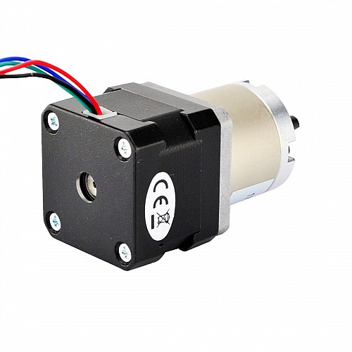Nema 17 Stepper Motor Bipolar L=34mm w/ Gear Ratio 27:1 Planetary Gearbox - 17HS13-0404S-PG27 | StepperOnline CA