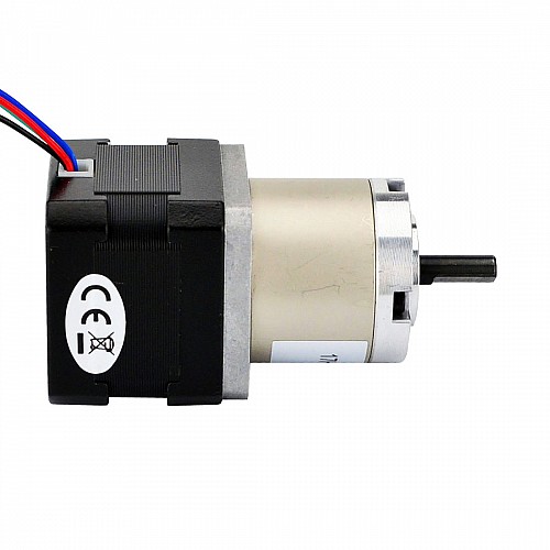Nema 17 Stepper Motor Bipolar L=34mm w/ Gear Ratio 27:1 Planetary Gearbox - 17HS13-0404S-PG27 | StepperOnline CA