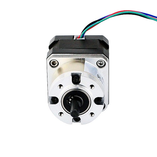 Nema 17 Stepper Motor Bipolar L=34mm w/ Gear Ratio 5:1 Planetary Gearbox - 17HS13-0404S-PG5 | StepperOnline CA