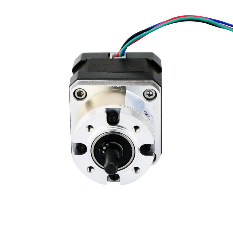 Nema 17 Stepper Motor Bipolar L=34mm w/ Gear Ratio 5:1 Planetary Gearbox - 17HS13-0404S-PG5 | StepperOnline CA