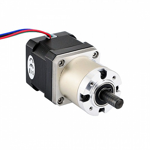 Nema 17 Stepper Motor Bipolar L=40mm w/ Gear Ratio 27:1 Planetary Gearbox - 17HS15-1684S-PG27 | StepperOnline CA Nema 17 Stepper Motor Bipolar L=40mm w/ Gear Ratio 27:1 Planetary Gearbox - 17HS15-1684S-PG27 | StepperOnline CA