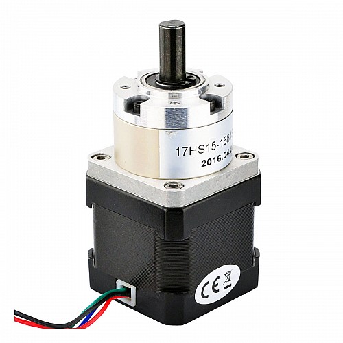 Nema 17 Stepper Motor Bipolar L=40mm w/ Gear Ratio 5:1 Planetary Gearbox - 17HS15-1684S-PG5 | StepperOnline CA