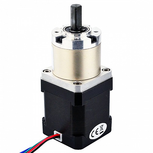 Nema 17 Stepper Motor Bipolar L=48mm w/ Gear Ratio 19:1 Planetary Gearbox - 17HS19-1684S-PG19 | StepperOnline CA