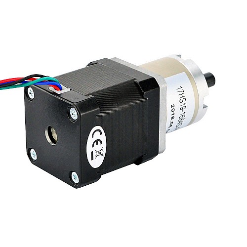 Nema 17 Stepper Motor Bipolar L=48mm w/ Gear Ratio 27:1 Planetary Gearbox - 17HS19-1684S-PG27 | StepperOnline CA