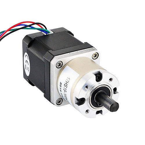 Nema 17 Stepper Motor Bipolar L=48mm w/ Gear Ratio 27:1 Planetary Gearbox - 17HS19-1684S-PG27 | StepperOnline CA