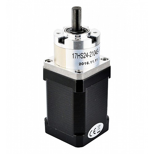 Nema 17 Stepper Motor Bipolar L=60mm w/ Gear Ratio 5:1 Planetary Gearbox - 17HS24-2104S-PG5 | StepperOnline CA Nema 17 Stepper Motor Bipolar L=60mm w/ Gear Ratio 5:1 Planetary Gearbox - 17HS24-2104S-PG5 | StepperOnline CA