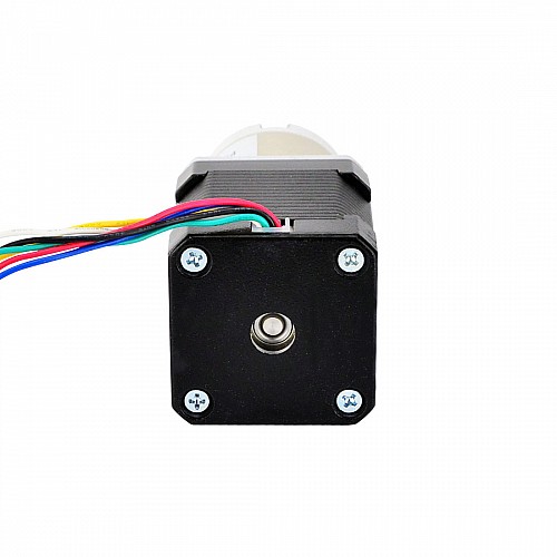 Nema 17 Stepper Motor Unipolar L=48mm w/ Gear Ratio 14:1 Planetary Gearbox - 17HS19-0406S-PG14 | StepperOnline CA Nema 17 Stepper Motor Unipolar L=48mm w/ Gear Ratio 14:1 Planetary Gearbox - 17HS19-0406S-PG14 | StepperOnline CA