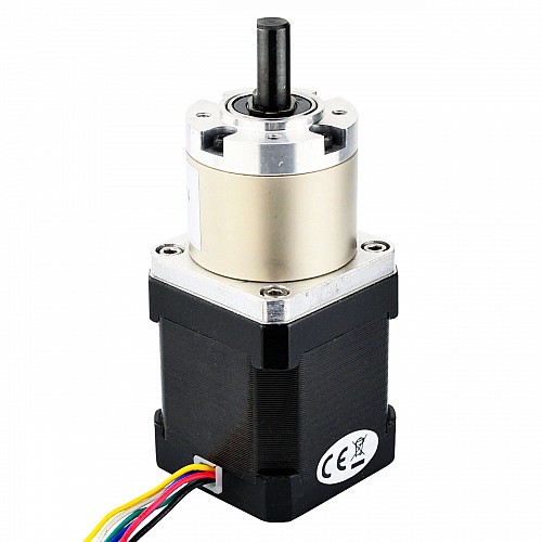 Nema 17 Stepper Motor Unipolar L=48mm w/ Gear Ratio 14:1 Planetary Gearbox - 17HS19-0406S-PG14 | StepperOnline CA Nema 17 Stepper Motor Unipolar L=48mm w/ Gear Ratio 14:1 Planetary Gearbox - 17HS19-0406S-PG14 | StepperOnline CA