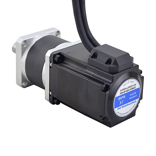 Nema 23 Closed Loop Stepper Motor L=56mm Gear Ratio 5:1 High Precision Planetary Gearbox - 23HS22-HG5-E1000 | StepperOnline CA