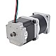Nema 23 Dual Shaft Stepper Motor L=55mm Gear Ratio 50:1 High Precision Planetary Gearbox 9.5mm Rear Shaft Length - 23HS22-2804D-HG50-AR3 | StepperOnline CA