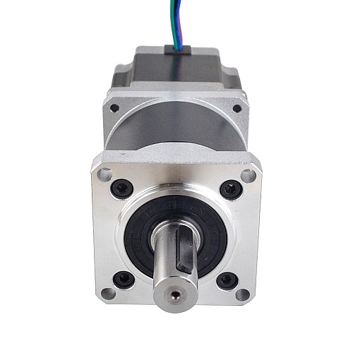 Nema 23 Dual Shaft Stepper Motor L=55mm Gear Ratio 50:1 High Precision Planetary Gearbox 9.5mm Rear Shaft Length - 23HS22-2804D-HG50-AR3 | StepperOnline CA