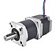 Nema 23 Dual Shaft Stepper Motor L=55mm Gear Ratio 50:1 High Precision Planetary Gearbox 9.5mm Rear Shaft Length - 23HS22-2804D-HG50-AR3 | StepperOnline CA