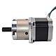 Nema 23 Stepper Motor Bipolar L=56mm w/ Gear Ratio 4:1 Planetary Gearbox & Pin Connector - 23HS22-2804SX-PG4 | StepperOnline CA