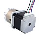 Nema 23 Stepper Motor Bipolar L=56mm w/ Gear Ratio 4:1 Planetary Gearbox & Pin Connector - 23HS22-2804SX-PG4 | StepperOnline CA