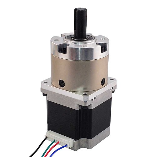Nema 23 Stepper Motor Bipolar L=56mm w/ Gear Ratio 4:1 Planetary Gearbox & Pin Connector - 23HS22-2804SX-PG4 | StepperOnline CA