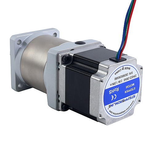 Nema 23 Stepper Motor Bipolar L=54.5mm w/ Gear Ratio 50:1 EG Series Planetary Gearbox - 23HS22-2904S-EGS50 | StepperOnline CA