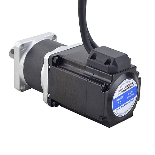 Nema 23 Closed Loop Stepper Motor L=56mm Gear Ratio 10:1 High Precision Planetary Gearbox - 23HS22-HG10-E1000 | StepperOnline CA