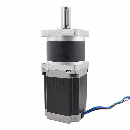 Nema 23 Stepper Motor L=76mm Gear Ratio 10:1 High Precision Planetary Gearbox - 23HS30-2804S-HG10 | StepperOnline CA