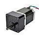 Nema 23 Stepper Motor Bipolar L=78mm w/ Gear Ratio 30:1 Spur Gearbox - 23HS30-2804S-SG30 | StepperOnline CA