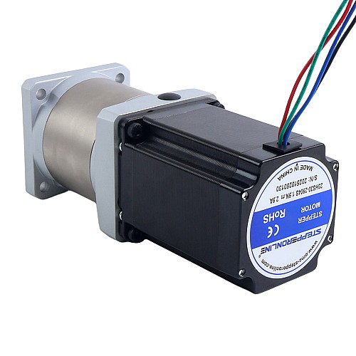 Nema 23 Stepper Motor Bipolar L=76.5mm w/ Gear Ratio 50:1 EG Series Planetary Gearbox - 23HS30-2904S-EGS50 | StepperOnline CA