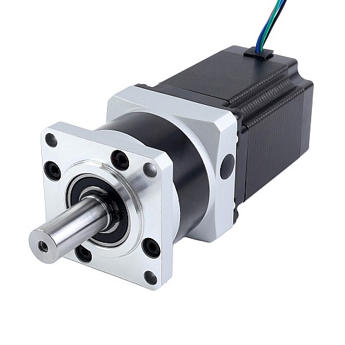Nema 23 Stepper Motor L=76.5mm Gear Ratio 4:1 MG Series Planetary Gearbox - 23HS30-2904S-MG4 | StepperOnline CA