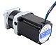 Nema 23 Stepper Motor L=76.5mm Gear Ratio 4:1 MG Series Planetary Gearbox - 23HS30-2904S-MG4 | StepperOnline CA