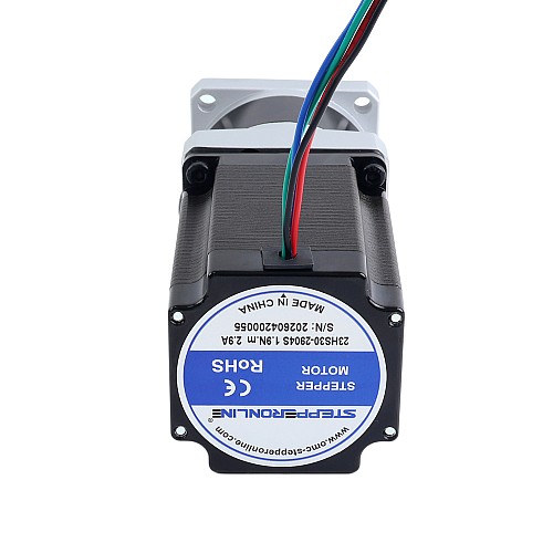 Nema 23 Stepper Motor L=76.5mm Gear Ratio 4:1 MG Series Planetary Gearbox - 23HS30-2904S-MG4 | StepperOnline CA
