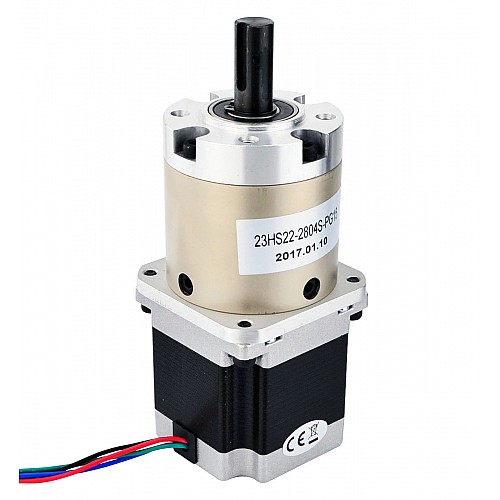 Nema 23 Stepper Motor Bipolar L=56mm w/ Gear Ratio 15:1 Planetary Gearbox - 23HS22-2804S-PG15 | StepperOnline CA