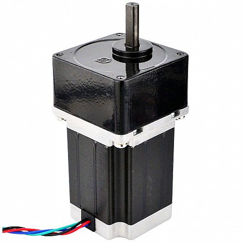 Nema 23 Stepper Motor Bipolar L=78mm w/ Gear Ratio 10:1 Spur Gearbox - 23HS30-2804S-SG10 | StepperOnline CA