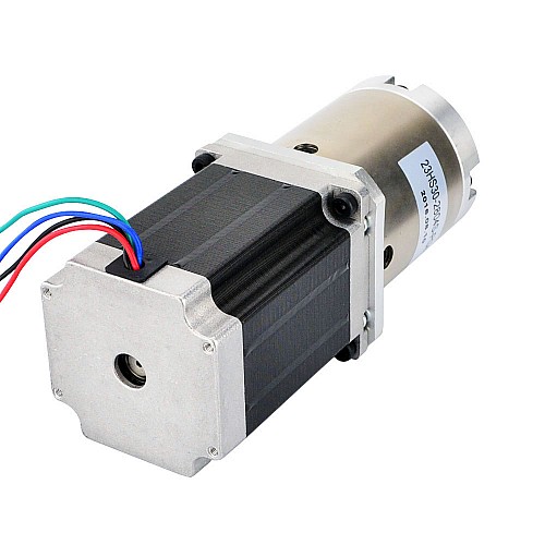 Nema 23 Stepper Motor Bipolar L=76mm w/ Gear Ratio 15:1 Planetary Gearbox - 23HS30-2804S-PG15 | StepperOnline CA