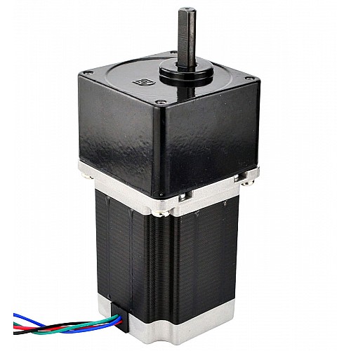 Nema 23 Stepper Motor Bipolar L=78mm w/ Gear Ratio 20:1 Spur Gearbox - 23HS30-2804S-SG20 | StepperOnline CA