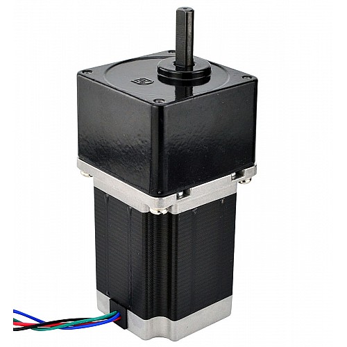 Nema 23 Stepper Motor Bipolar L=78mm w/ Gear Ratio 30:1 Spur Gearbox - 23HS30-2804S-SG30 | StepperOnline CA