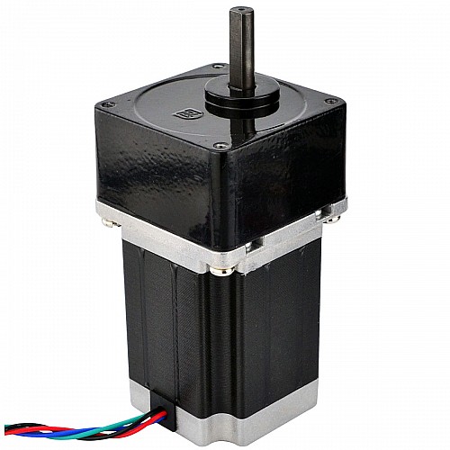Nema 23 Stepper Motor Bipolar L=78mm w/ Gear Ratio 5:1 Spur Gearbox - 23HS30-2804S-SG5 | StepperOnline CA