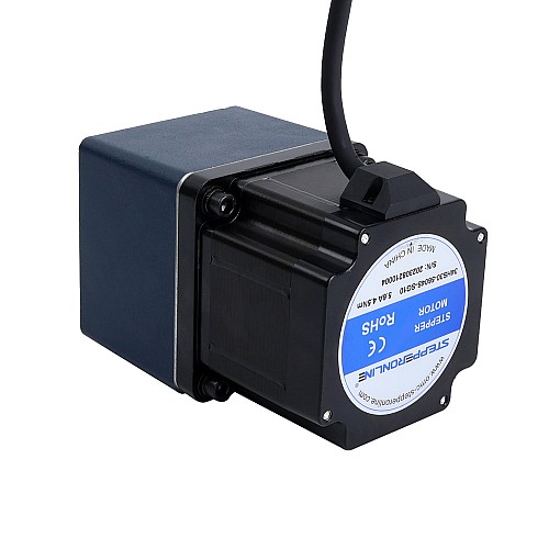 Nema 34 Stepper Motor L=76mm Gear Ratio 10:1 Spur Gearbox - 34HS30-5604S-SG10 | StepperOnline CA Nema 34 Stepper Motor L=76mm Gear Ratio 10:1 Spur Gearbox - 34HS30-5604S-SG10 | StepperOnline CA