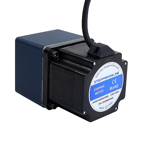 Nema 34 Stepper Motor L=76mm Gear Ratio 20:1 Spur Gearbox - 34HS30-5604S-SG20 | StepperOnline CA Nema 34 Stepper Motor L=76mm Gear Ratio 20:1 Spur Gearbox - 34HS30-5604S-SG20 | StepperOnline CA