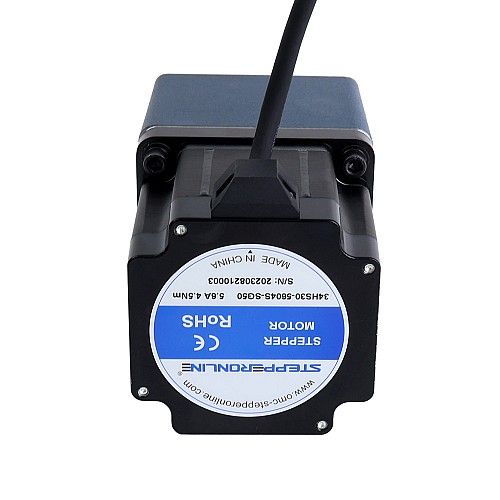 Nema 34 Stepper Motor L=76mm Gear Ratio 50:1 Spur Gearbox - 34HS30-5604S-SG50 | StepperOnline CA
