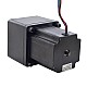 Nema 34 Stepper Bipolar L=97mm w/ Rear Shaft & Gear Ratio 13:1 Spur Gearbox - 34HS38-4004D-SG13 | StepperOnline CA
