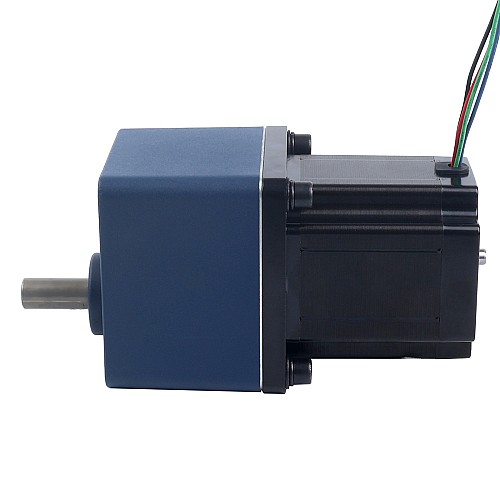 Nema 34 Stepper Bipolar L=97mm w/ Rear Shaft & Gear Ratio 20:1 Spur Gearbox - 34HS38-4004D-SG20 | StepperOnline CA Nema 34 Stepper Bipolar L=97mm w/ Rear Shaft & Gear Ratio 20:1 Spur Gearbox - 34HS38-4004D-SG20 | StepperOnline CA